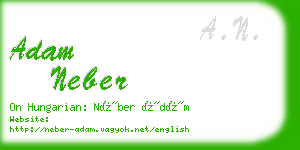 adam neber business card